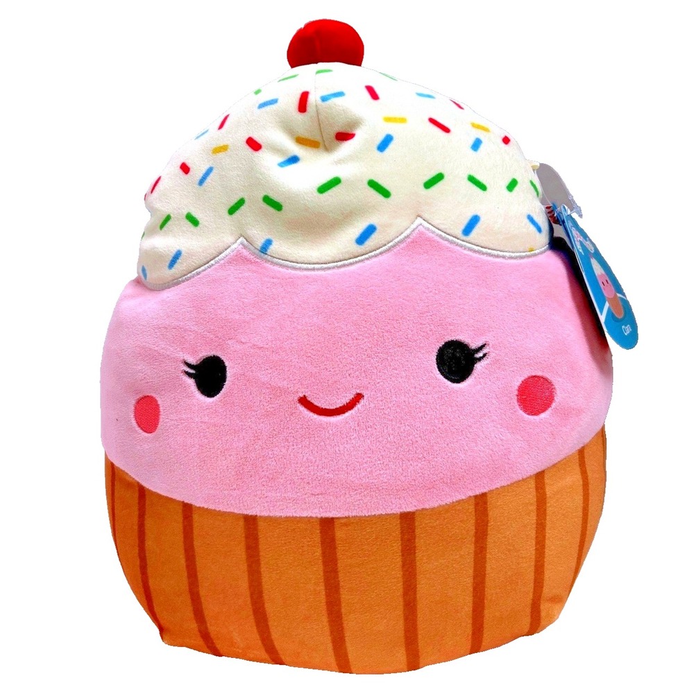 Squishmallows Clara the Cupcake 12 " Pink Plush Kellytoy S12 #425 NWT birthday